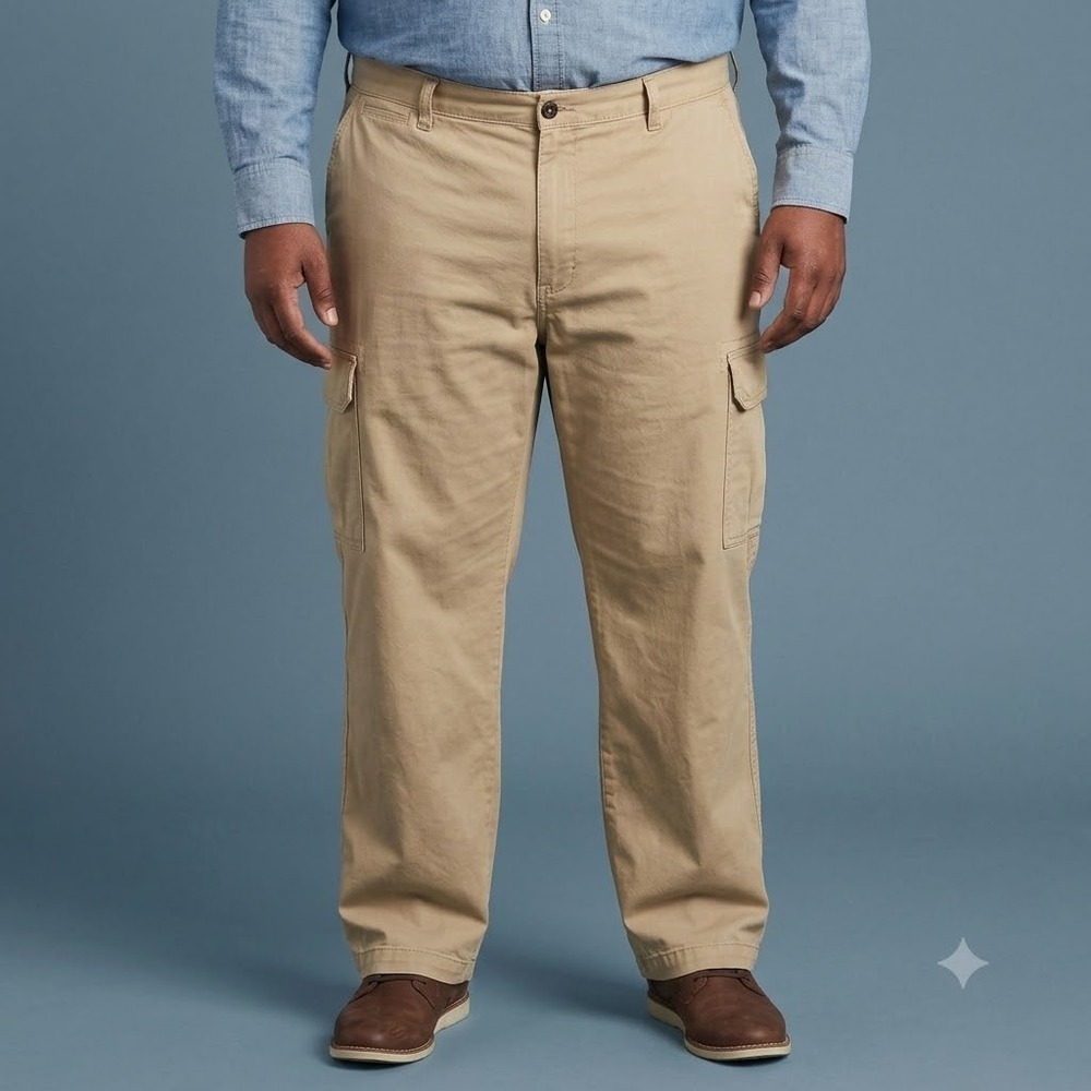 Dockers Pacific Collection Crossover Cargo Pants Men's‎ 42x30 Khaki